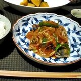 鯵の中華風野菜あんかけ　